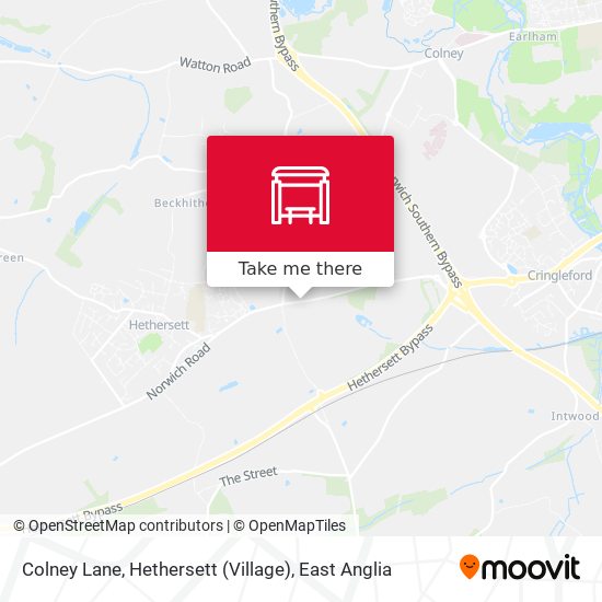 Colney Lane, Hethersett (Village) map