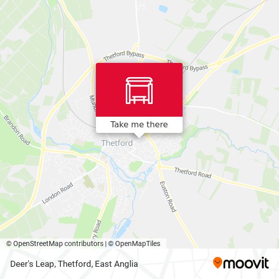 Deer's Leap, Thetford map