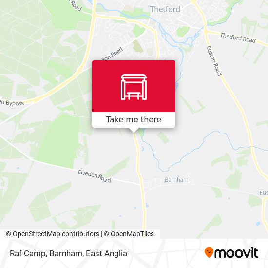 Raf Camp, Barnham map
