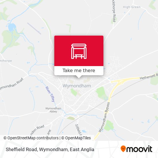 Sheffield Road, Wymondham map