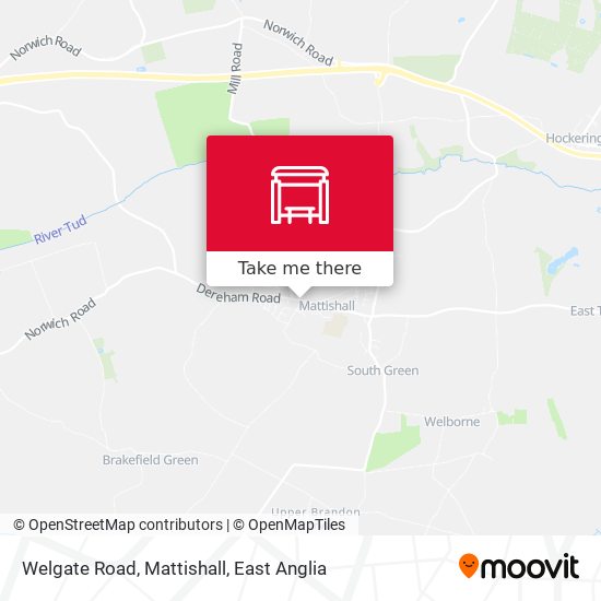 Welgate Road, Mattishall map