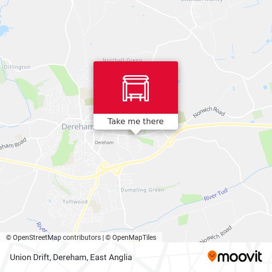 Union Drift, Dereham map