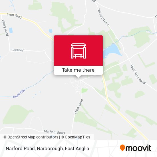 Narford Road, Narborough map