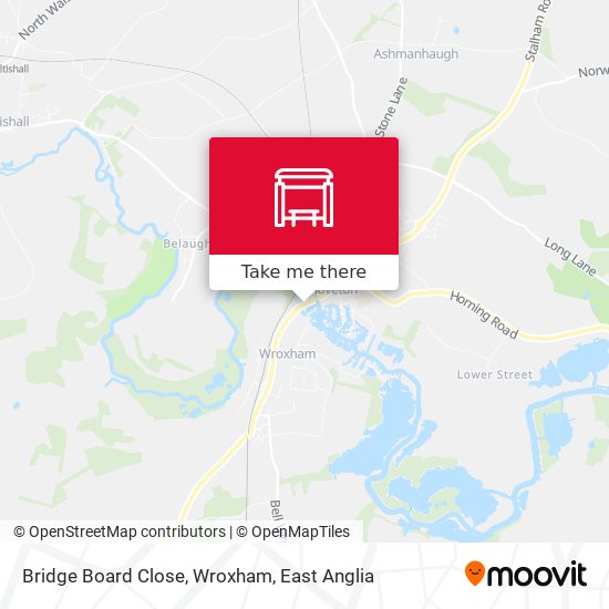 Bridge Board Close, Wroxham map