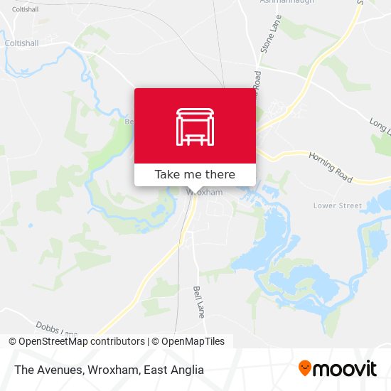 The Avenues, Wroxham map