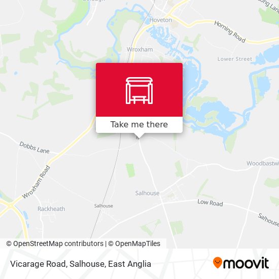 Vicarage Road, Salhouse map