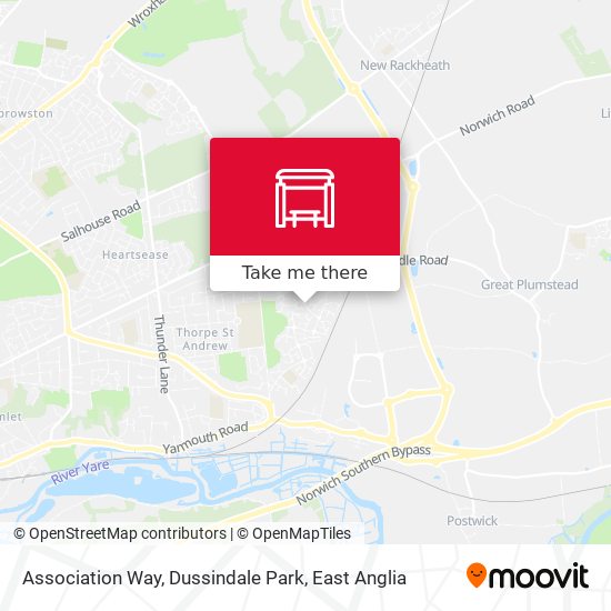 Association Way, Dussindale Park map
