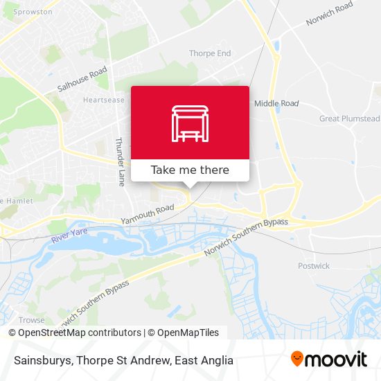 Sainsburys, Thorpe St Andrew map