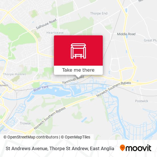 St Andrews Avenue, Thorpe St Andrew map