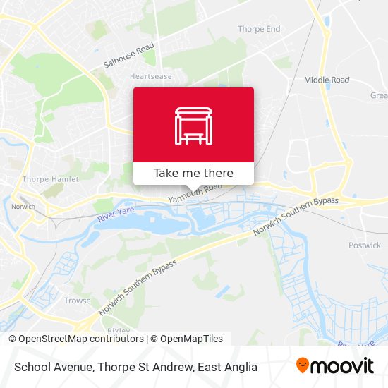 School Avenue, Thorpe St Andrew map