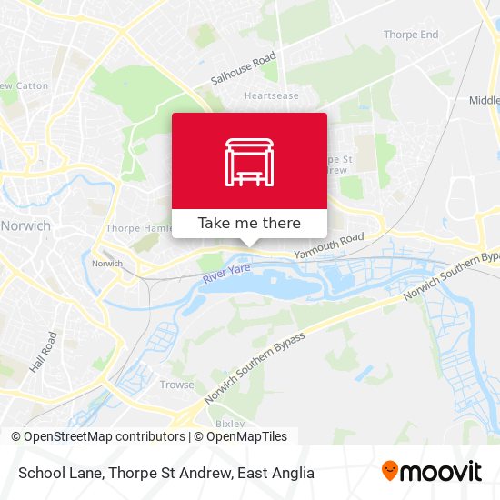 School Lane, Thorpe St Andrew map