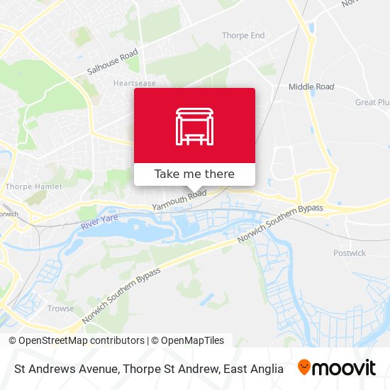 St Andrews Avenue, Thorpe St Andrew map