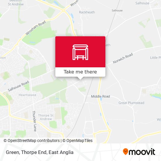 Green, Thorpe End map