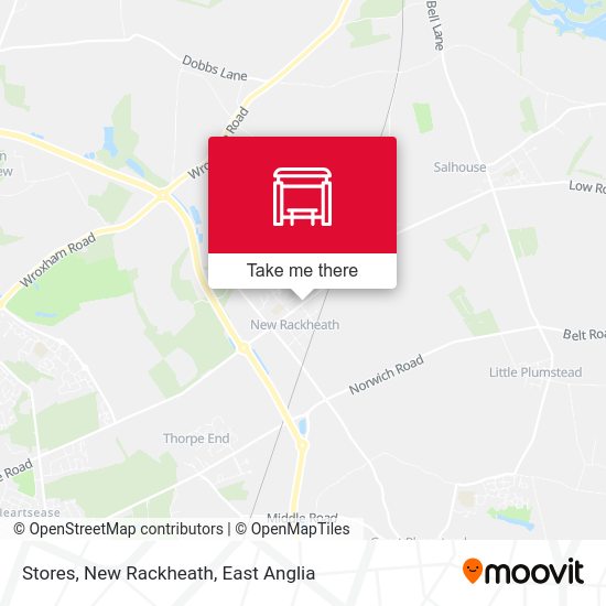 Stores, New Rackheath map