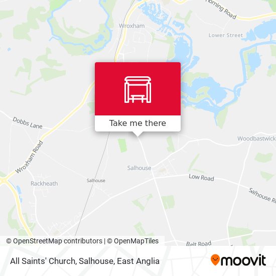 All Saints' Church, Salhouse map