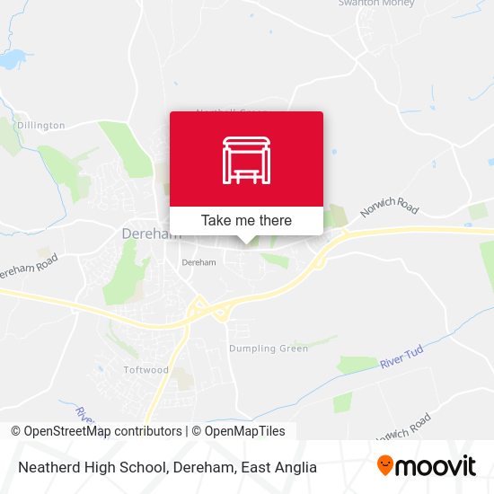 Neatherd High School, Dereham map