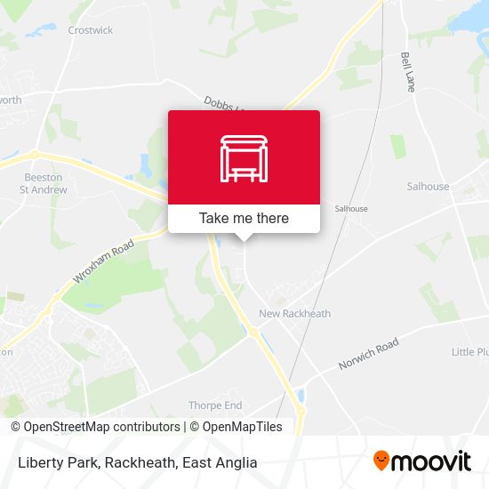 Liberty Park, Rackheath map