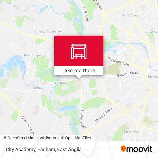 City Academy, Earlham map