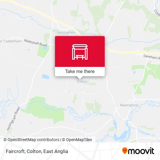 Faircroft, Colton map