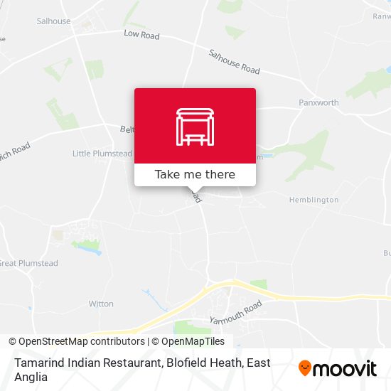 Tamarind Indian Restaurant, Blofield Heath map