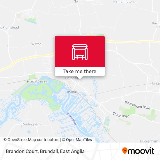 Brandon Court, Brundall map