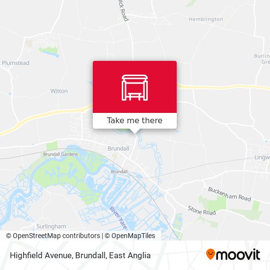 Highfield Avenue, Brundall map