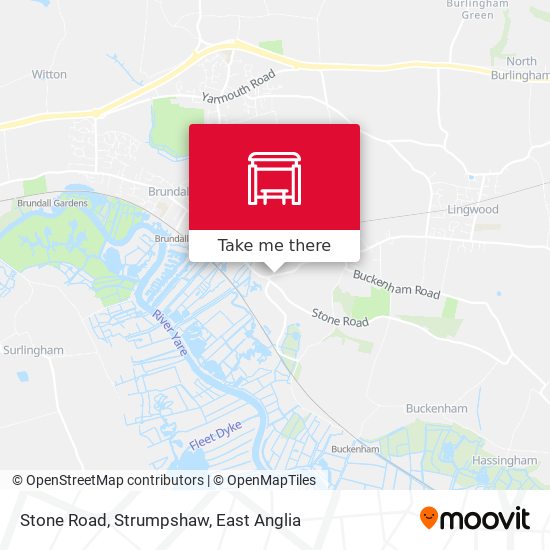Stone Road, Strumpshaw map