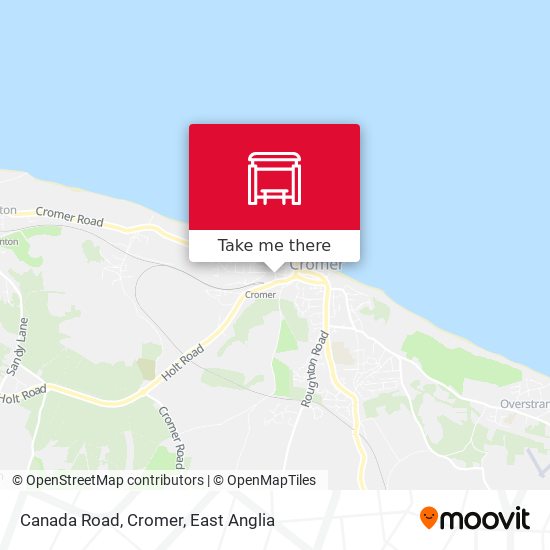 Canada Road, Cromer map