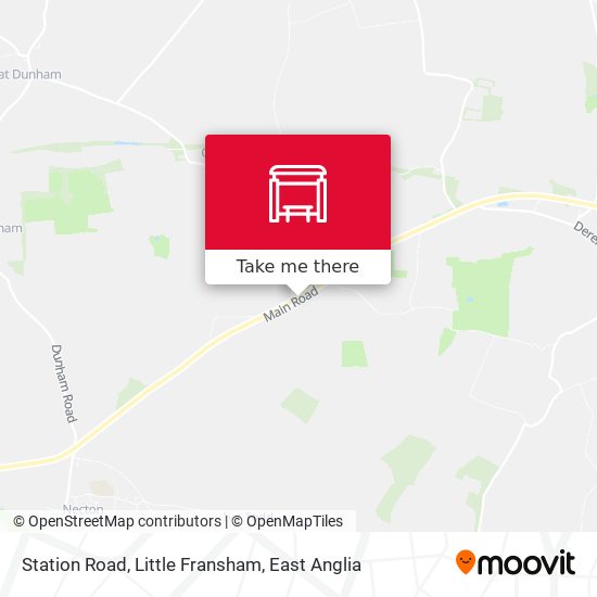 Station Road, Little Fransham map