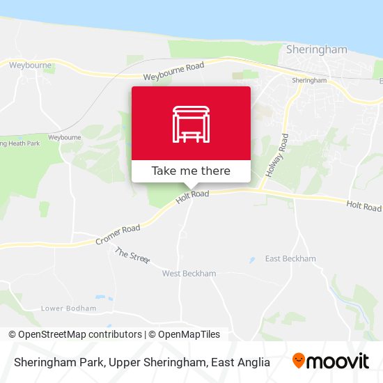 Sheringham Park, Upper Sheringham map