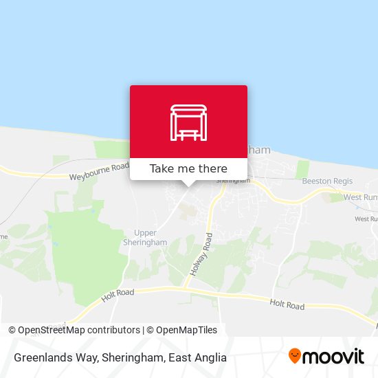 Greenlands Way, Sheringham map