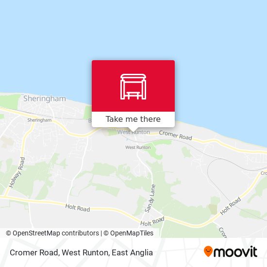Cromer Road, West Runton map