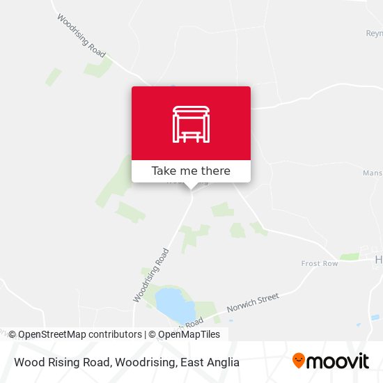 Wood Rising Road, Woodrising map