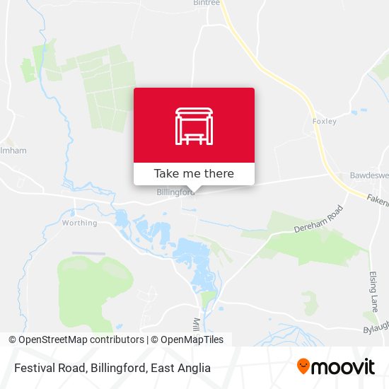 Festival Road, Billingford map