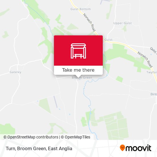 Turn, Broom Green map