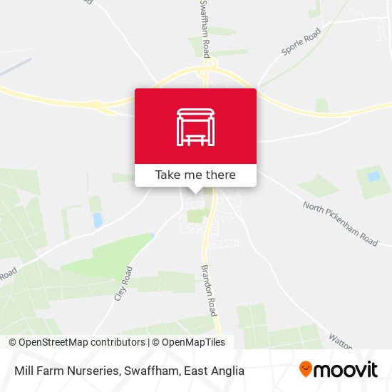 Mill Farm Nurseries, Swaffham map