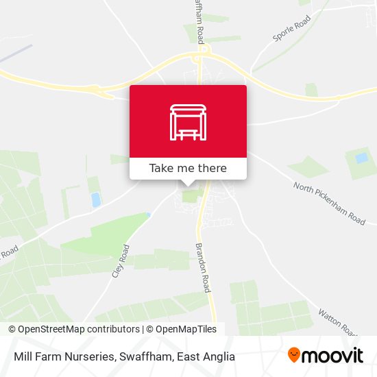 Mill Farm Nurseries, Swaffham map