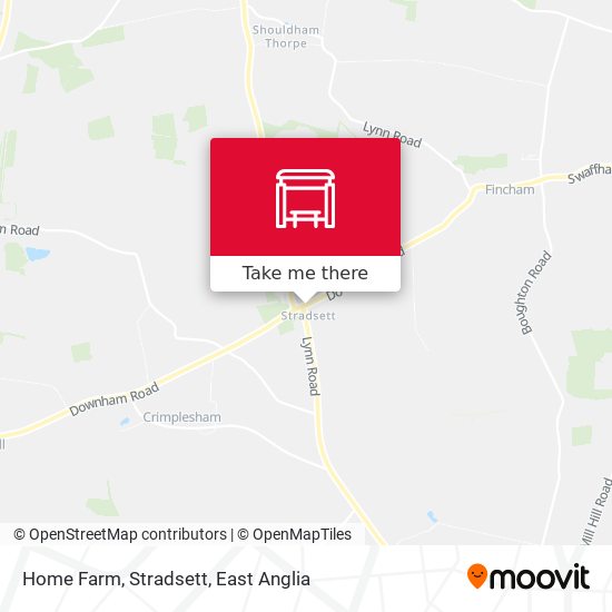 Home Farm, Stradsett map