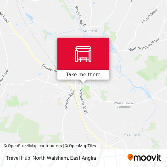 Travel Hub, North Walsham map