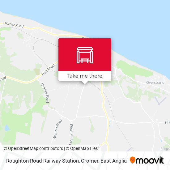 Roughton Road Railway Station, Cromer map