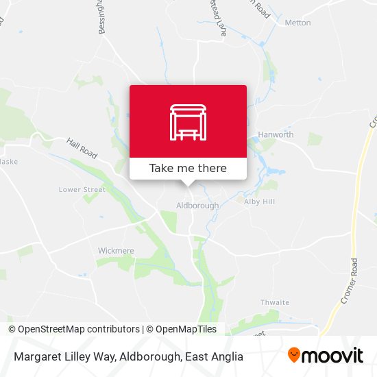 Margaret Lilley Way, Aldborough map