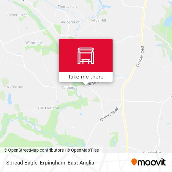 Spread Eagle, Erpingham map