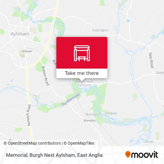 Memorial, Burgh Next Aylsham map