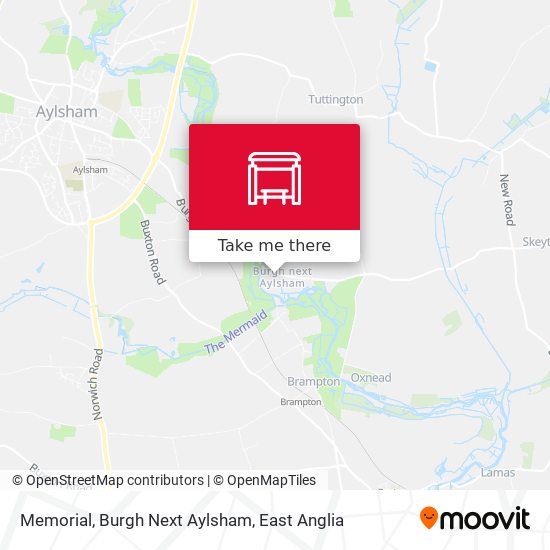 Memorial, Burgh Next Aylsham map