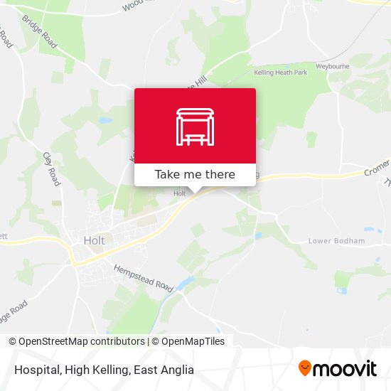 Hospital, High Kelling map