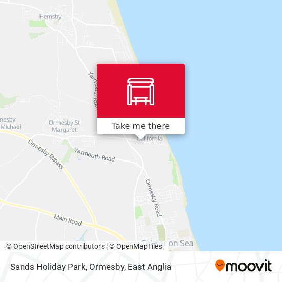 Sands Holiday Park, Ormesby map