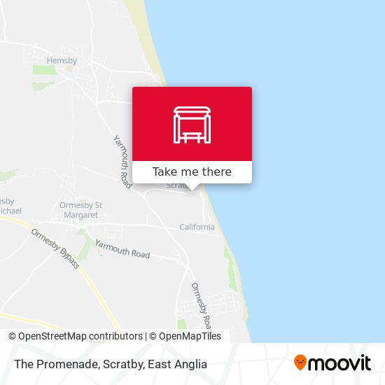 The Promenade, Scratby map