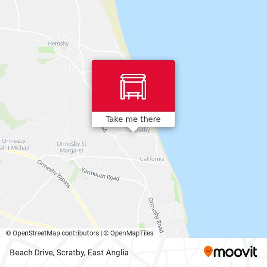 Beach Drive, Scratby map