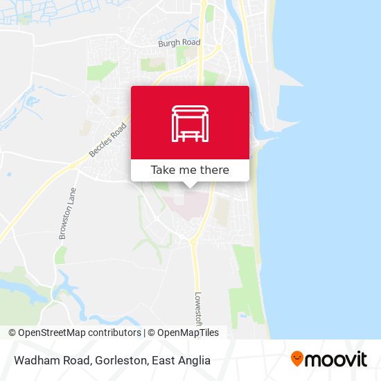 Wadham Road, Gorleston map