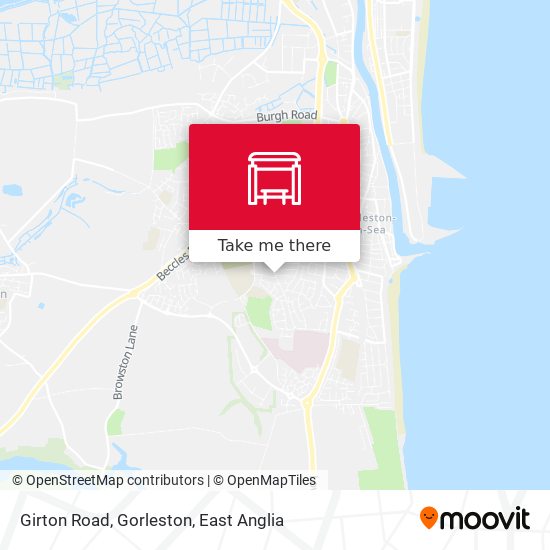 Girton Road, Gorleston map